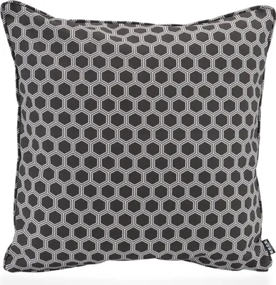 Produktbild von H.O.C.K. Geomy Outdoor Kissen mit Keder 50x50 black