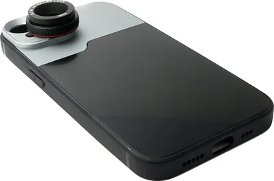 Produktbild von SYSTEM-S Makro Linse 2.8x HD Filter mit Hülle in Schwarz für iPhone 14 Plus