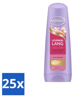 Imagen del producto de 25 acondicionadores Andrélon Levendig Lang - 200 ml - Paquete económico - 25 unidades
