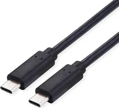 Image de VALUE Câble USB 2.0, C-C, ST/ST, 100W, noir, 3 m (11.99.8310)