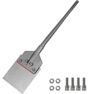 Obrázek produktu pro Škrabka na podlahy s SDS-Max uchycením, průměr 6 palců, délka 25 palců, vyrobená z legované oceli, určená pro odstraňování dlažeb a lepidel