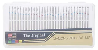 Zdjęcie produktu dla Wiertła diamentowe do usuwania skórek, do usuwania martwego naskórka, zestaw 30 sztuk, narzędzia do manicure