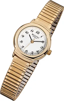 Produktbild von Regent Armbanduhr gold F-265 Damen Analog-Quarzuhr URF265