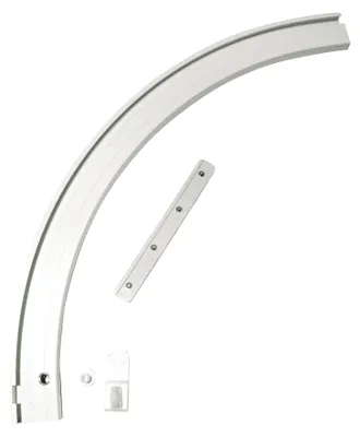 Produktbild von GARDINIA Rundbogen für Aluminium-Vorhangschiene 1-läufig Links weiß 20 x 20 cm