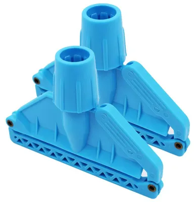 2er-Pack Mop-Kopf-Clip für Kentucky-Mop, blau, 2,5 cm Ø