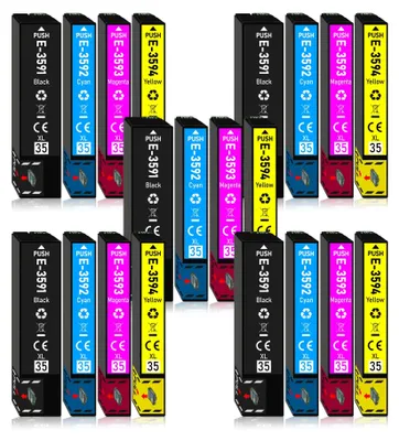 Produktbild von 20er Pack Druckerpatronen 35 35XL kompatibel mit Epson WF-4720