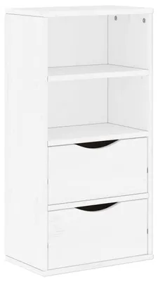 Image de Armoire de rangement en bois massif de pin, avec tiroirs