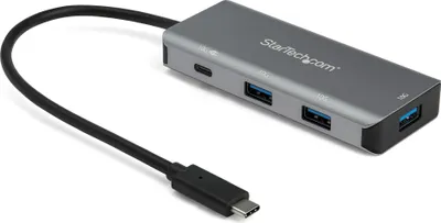 Produktbild von StarTech.com HB31C3A1CPD3 4-Port  USB-C-Hub (mit Stromversorgung, 10 Gbit/s, 3 x USB-A- und 1x 25 cm USB-C Anschlusskabel) - Hub - 1 x USB-C + 3 x USB 3.1 - Desktop - für P/N: PEXUSB321C