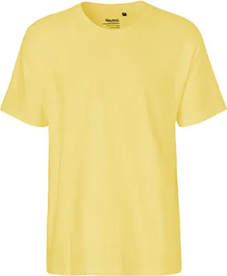 Image de Neutral O60001 | T-shirt classique homme / 100% coton équitable - Couleur : Dusty Yellow - Taille : XL