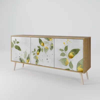 Immagine prodotto di Spacerebels cassettiera a 3 ante - credenza cassettiera - credenza alta - mobile armadio - soggiorno camera da letto - 57,5×164,5×42 (HxLxP)