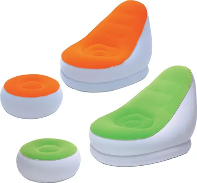 Produktbild von Bestway Aufblasbarer Sessel Cruiser, 112 x 100 x 86 cm, 100 kg, Vinyl, beflockt, für Innen- und Außenbereich