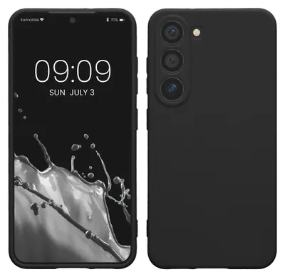 Produktbild von kwmobile Handyhülle für Samsung Galaxy S23 Hülle - weiches Handy Silikon Case - Schutzhülle Cover - Schwarz