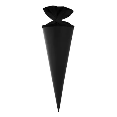Produktbild von itenga Geschwister - Bastelschultüte 35cm mit Filzverschluss SCHWARZ