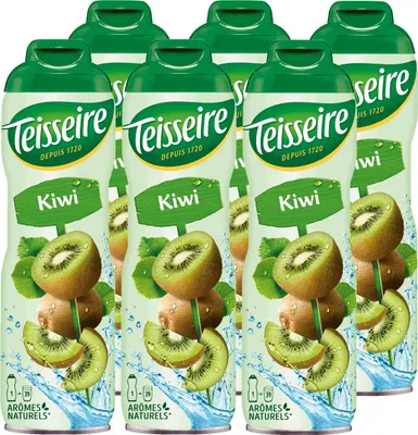 Produktbild von Teisseire Getränke-Sirup Kiwi 600ml - Intensiv im Geschmack (6er Pack)