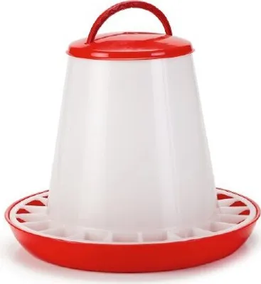 Produktbild von OLBA Futtersilo mit Deckel rot/transparent, Fassungsvermögen: 6 kg