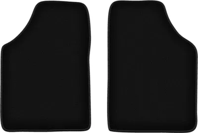 Image de Wielganizator Tapis avant de sol velours sur-mesure pour Renault Kangoo I (1997-2008, van combiné) noir, jeu 2 pièces, fixations