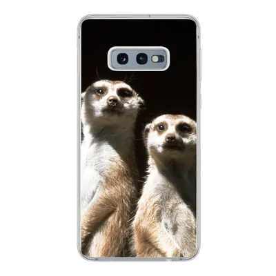 Produktbild von MuchoWow® Handyhülle Schutzhülle Hülle für Samsung Galaxy S10e Schwarz - Erdmännchen - Tiere Silikon Softcase Handy Hülle - Handy