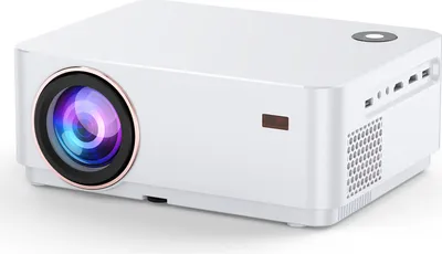 Produktbild von Tragbarer LCD-Projektor Smart Android 1080P Heimkino 2,4G/5G Dualband-WLAN BT5.0 Media Player Autofokus Trapezkorrektur mit Fernbedienung