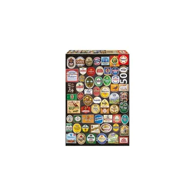 Obrázek produktu pro Puzzle 1500 dílků Koláž s etiketami piva 18463