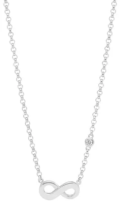 Produktbild von Fossil JFS00394040 Halskette Damen Infinity Love Sterling-Silver Boxed