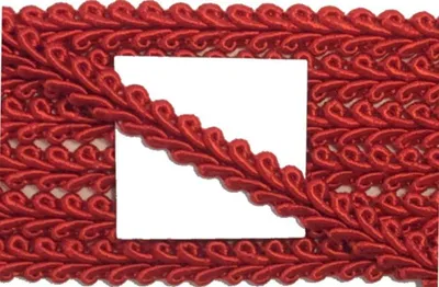 Produktbild von Posamentenborte in Rot, 9 mm, 3 m