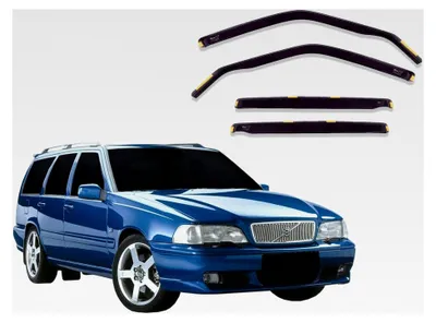 Produktbild von Windabweiser für 850 Limousine 1996-2000, Heko Regenabweiser, getönt, 4-teilig, vorne und hinten, aerodynamisch