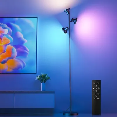 LED Stehlampe 36W RGB dimmbar mit Fernbedienung