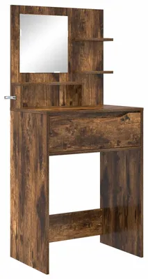 Obrázok produktu pre vidaXL Toaletné stolíky do spálne údený dub 80 x 39,6 x 135 cm