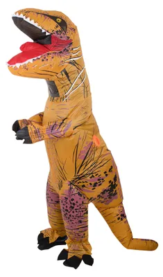 Obrázok produktu pre Kreatívny kútik T-REX Obří hnědý nafukovací kostým dinosaura 1,5-1,9 m