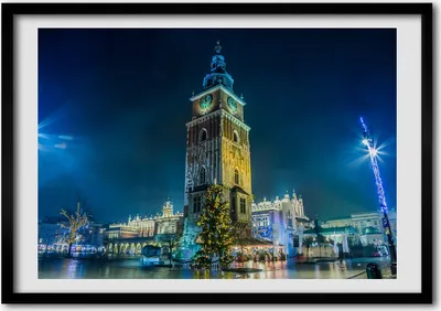 Produktbild von Bild - Bilderrahmen - 100 cm x 70 cm - MDF - Rahmen - Foto - Wandkunst Krakau, Polen