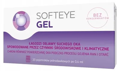 Zdjęcie produktu dla Softeye Gel, żel do oczu, 20x0,4 ml