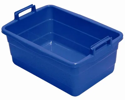 Produktbild von Wanne eckig 50 cm/26 l, sortiert mit hochstehenden Griffen