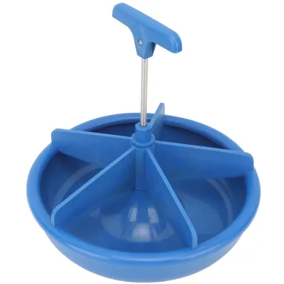 Image de Distributeur automatique d'aliments pour porcs en 5 parties, mangeoire ronde, seau à aliments pour porcelets, bac à aliments avec crochets de suspension à l'arrière