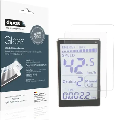 Obrázok produktu pre 2x dipos GlassAR Asixxsix GPS Fahrradcomputer
