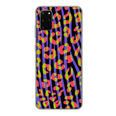 Produktbild von MuchoWow® Handyhülle Schutzhülle Hülle für Samsung Galaxy S20 Plus Pantherdruck - Zebra - Neon Silikon Softcase Handy Hülle - Hartschale