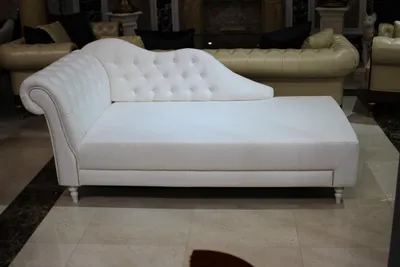 Image de Chaise Lounge Chesterfield Coussin Chaise longue textile Canapé Chaiselounge Immédiatement