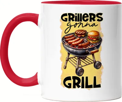 Produktbild von Grillers Gonna Grill BBQ Grillen lustiges Grill Spruch Tasse Rot