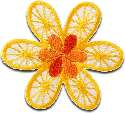 Produktbild von Mono Quick 04161 Blume, gelb Bügelbild, Patch, ca. 4,4 x 3,9 cm Blüte Blümchen