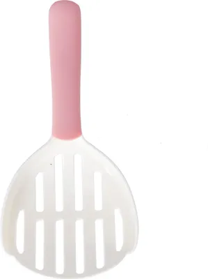 Obrázek produktu pro Lopatka na kočičí stelivo, recyklovaný plast, lopatka na čištění psích toalet, bílo-růžová