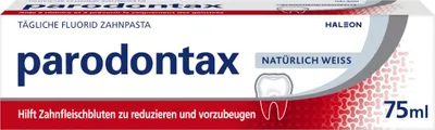 Produktbild von Parodontax Natürlich Weiss Zahncreme entfernt Verfärbungen 75ml