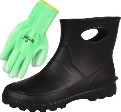 Produktbild von Schwarze Herren-Gummistiefel Garden LEMIGO + Gartenhandschuhe 45 EU / 10.5 UK
