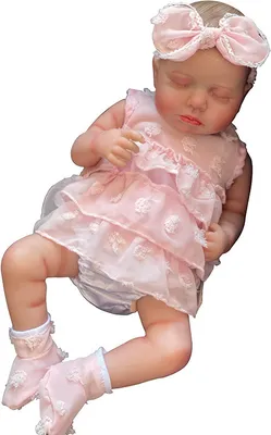 Immagine prodotto di 48 cm corpo in cotone morbido Loulou ragazza bambino realistico morbido al tatto bambola coccolosa strati multipli pittura 3D pelle