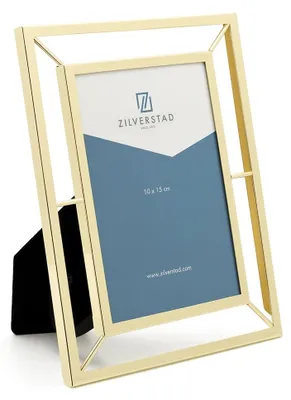 Productafbeelding van Zilverstad - Fotoramen Prisma 10x15, goudkleurig