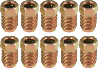 Produktbild von 10 Stück Auto Messing Bremsleitung Mutter Armaturen M10 x 1.0 Gewinde
