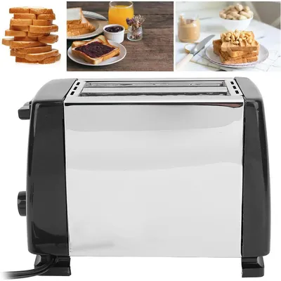 Produktbild von sandwich toaster, kleines frühstücksgerät, doppel-schlitz Brötchenaufsatz, variable röstgrade, auftaufunktion, schnelle zubereitung, küchenhelfer