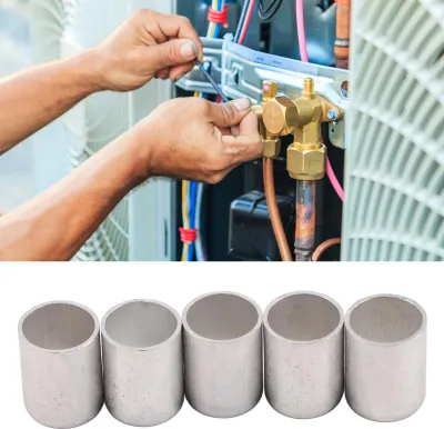 Produktbild von 20 Stück Klimaanlagen-Verbindungsabdeckung, Aluminium, AC-Schlauch, Rohrverbinder, Rohrverschraubungskappe, 6/8 Zoll