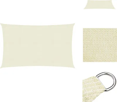 Produktbild von vidaXL Sonnensegel 160 g/m² Creme 2x4,5 m HDPE - Sonnenschirme & Sonnenschutze