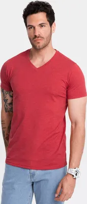 Obrázok produktu pre Ombre Clothing Pánske tričko s krátkym rukávom Corlus červená melanžová L