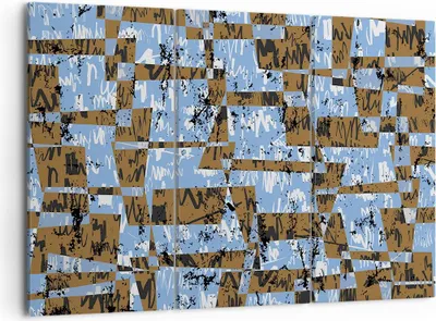 Produktbild von Bild auf Leinwand - Leinwandbild - Abstraktion modern - 105x70cm - Wand Bild - Wanddeko - Leinwanddruck - Bilder - Kunstdruck - Wanddekoration - Leinwand bilder - Wandkunst - CE105x70-3729