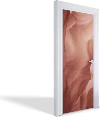 Produktbild von Türdeko Aufkleber Selbstklebende Wandsticker Personalisiert - Antelope Canyon - 75 x 205 cm